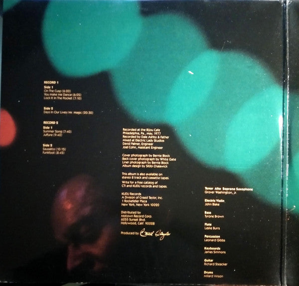 Grover Washington, Jr. : Live At The Bijou (2xLP, Album)