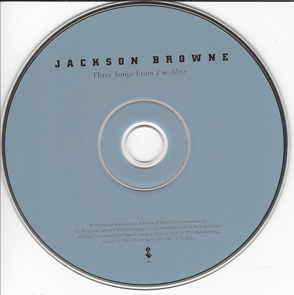 Jackson Browne : Three Songs From I'm Alive (CD, Promo, Smplr)