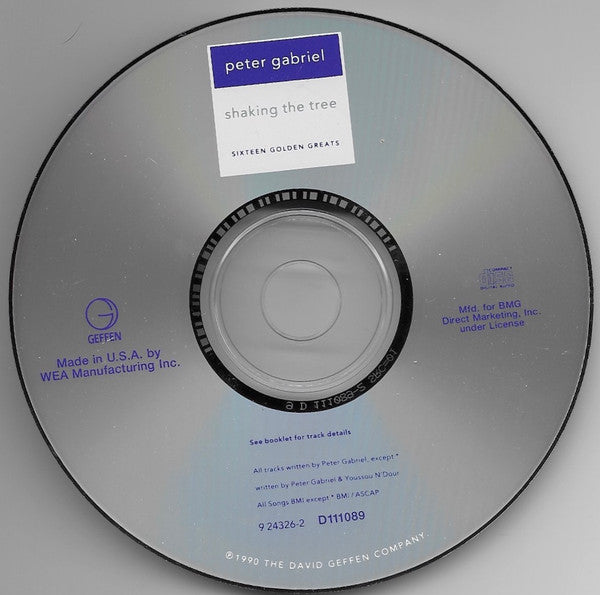 Peter Gabriel : Shaking The Tree (Sixteen Golden Greats) (CD, Comp, Club, SRC)