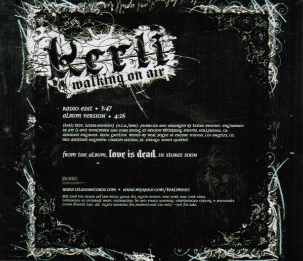Kerli : Walking On Air (CD, Single, Promo)