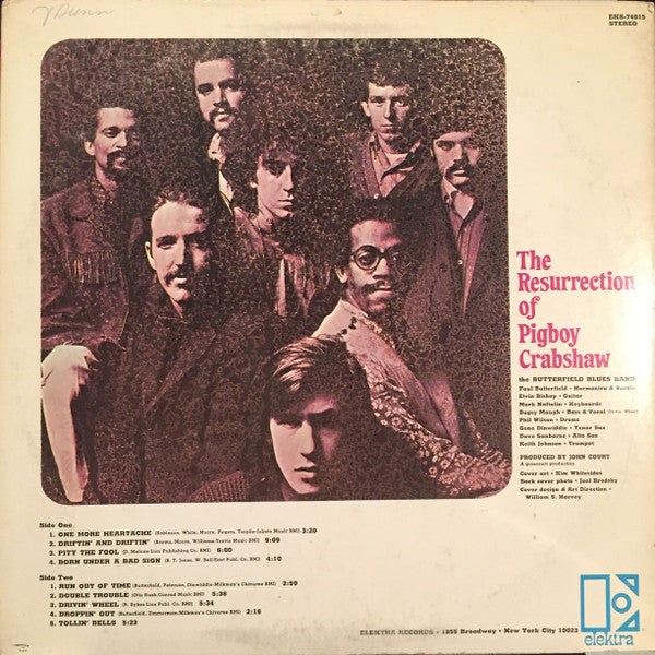 The Butterfield Blues Band* : The Resurrection Of Pigboy Crabshaw (LP, Album, All)