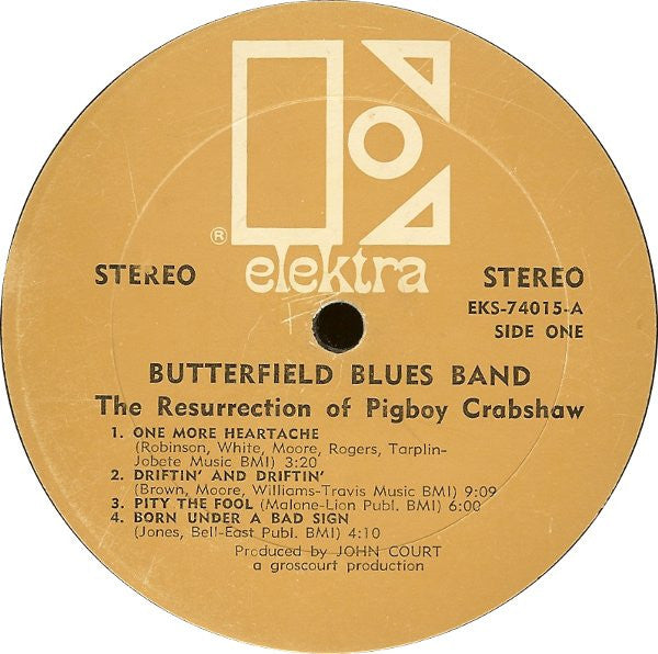 The Butterfield Blues Band* : The Resurrection Of Pigboy Crabshaw (LP, Album, All)