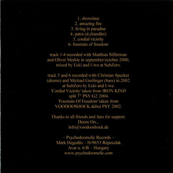 Voodooshock : Voodoom EP (CD, EP)