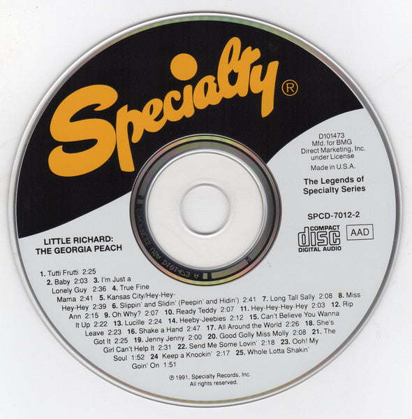 Little Richard : Little Richard: The Georgia Peach (CD, Comp, Club, RE, RM)