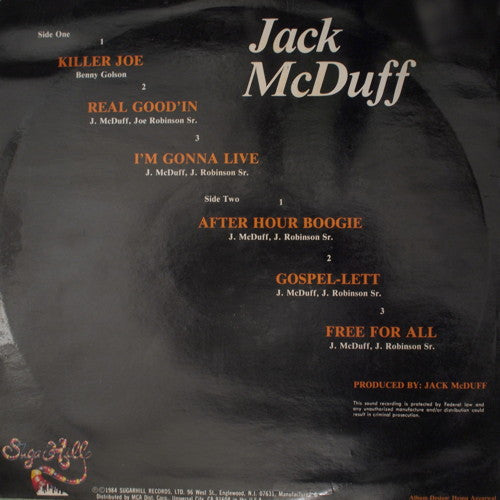 Brother Jack McDuff : Live It Up (LP, Album)
