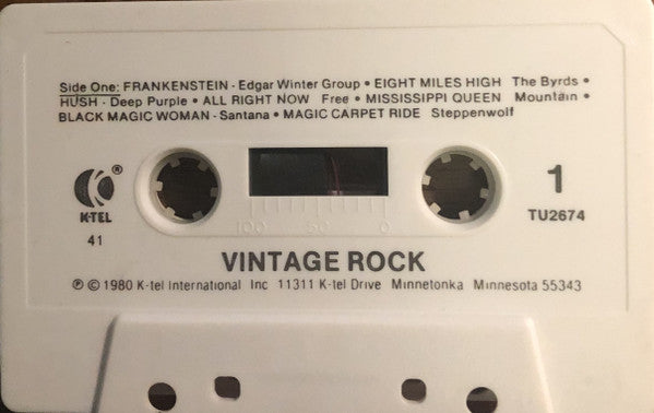 Various : Vintage Rock (Cass, Comp, 41)