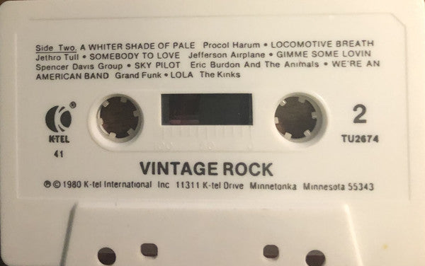 Various : Vintage Rock (Cass, Comp, 41)