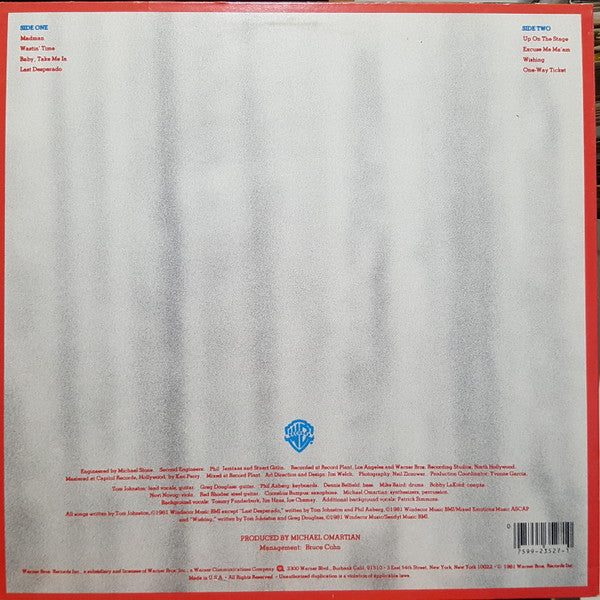 Tom Johnston : Still Feels Good (LP, Album, Los)