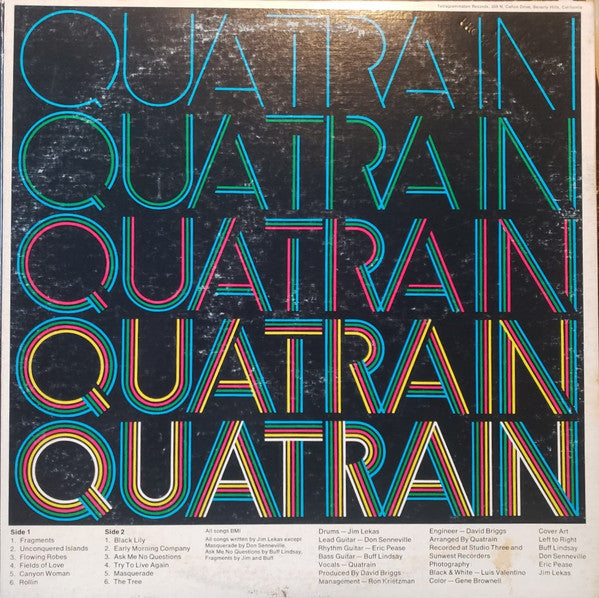 Quatrain : Quatrain (LP, Album, Promo, Mon)