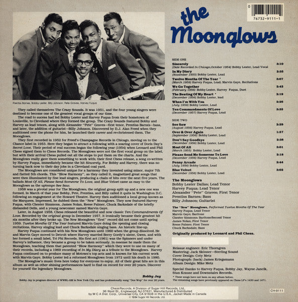The Moonglows : Their Greatest Sides (LP, Album, Comp, Glo)