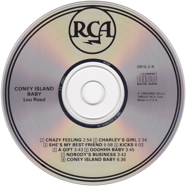 Lou Reed : Coney Island Baby (CD, Album, RE, RM)