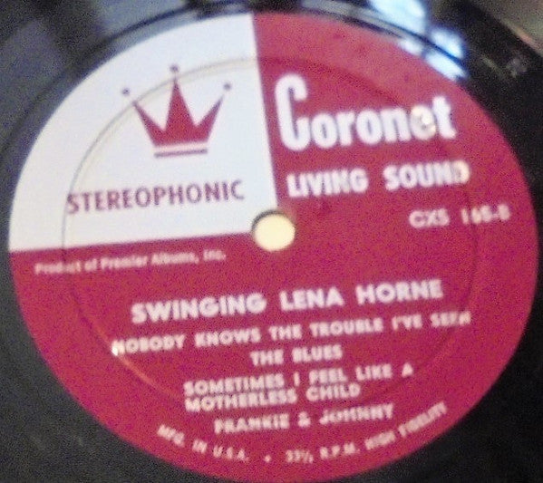 Lena Horne : Swinging Lena Horne (LP, Album)