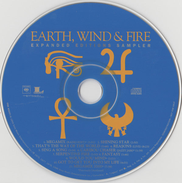 Earth, Wind & Fire : Expanded Editions Sampler (CD, Comp, Promo, Smplr)