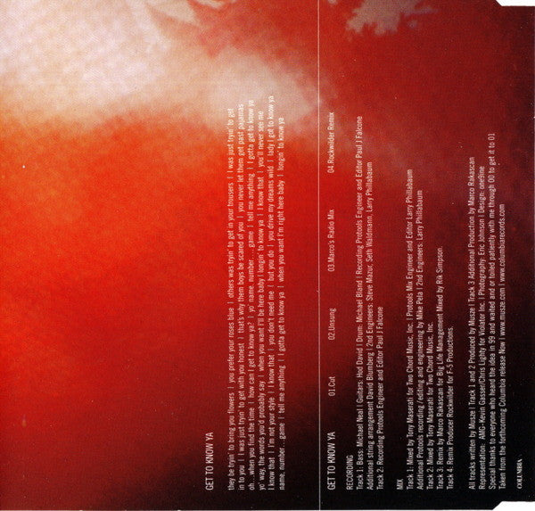 Maxwell : Get To Know Ya (CD, Maxi)