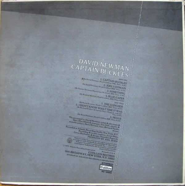 David "Fathead" Newman : Captain Buckles (LP, Album, MO)