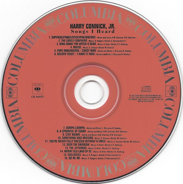 Harry Connick, Jr. : Songs I Heard (CD, Album)