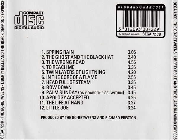 The Go-Betweens : Liberty Belle And The Black Diamond Express (CD, Album)