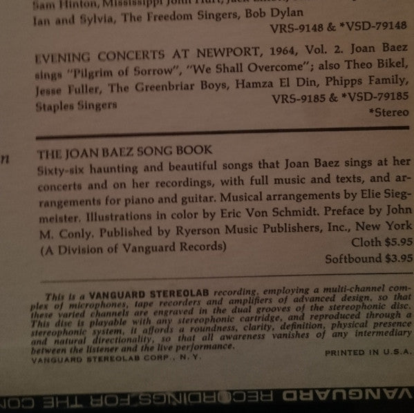 Joan Baez : Farewell, Angelina (LP, Album, RE)