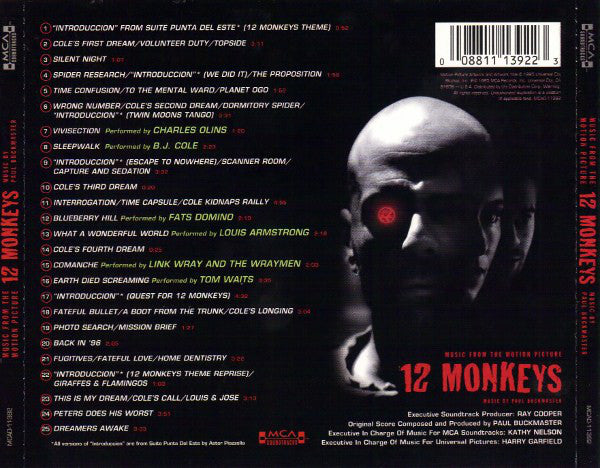 Paul Buckmaster : 12 Monkeys (Music From The Motion Picture) (CD)