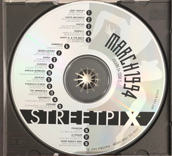 Various : StreetPix March 1994: Volume 2 ● Issue 3 (CD, Comp, Promo)