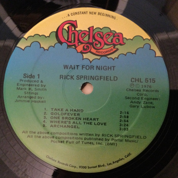 Rick Springfield : Wait For Night (LP, Album)