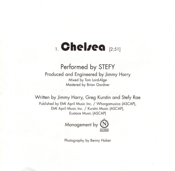 Stefy (2) : Chelsea (CD, Single, Promo)