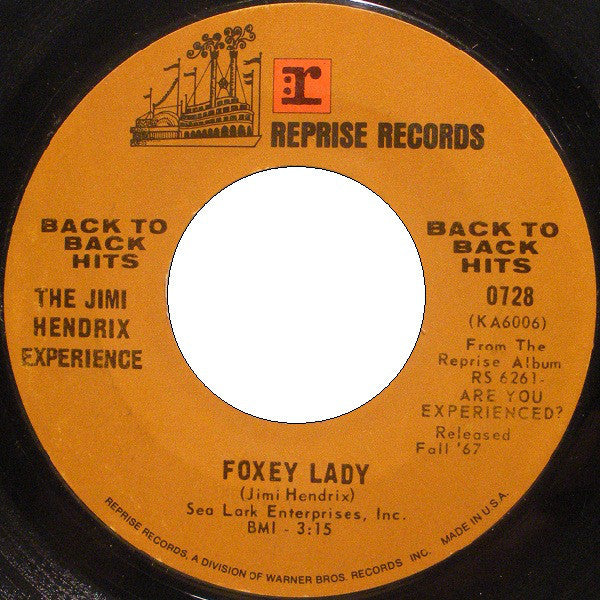The Jimi Hendrix Experience : Purple Haze / Foxey Lady (7", Single, RE, Styrene, Ter)