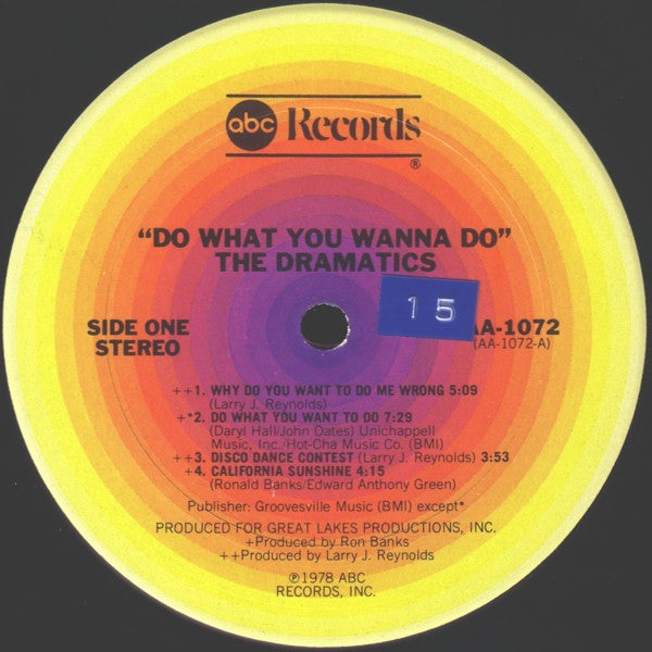 The Dramatics : Do What You Wanna Do (LP, Album, San)