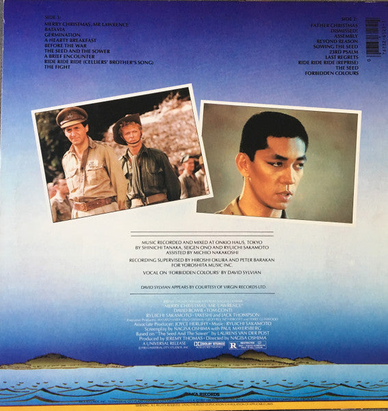 Ryuichi Sakamoto : Merry Christmas Mr. Lawrence (Music From The Original Motion Picture Soundtrack) (LP, Album, Pin)