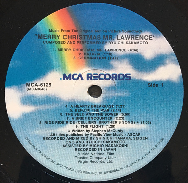 Ryuichi Sakamoto : Merry Christmas Mr. Lawrence (Music From The Original Motion Picture Soundtrack) (LP, Album, Pin)
