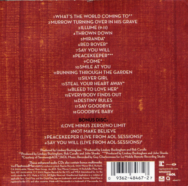Fleetwood Mac : Say You Will (2xCD, Album, Enh, Ltd)