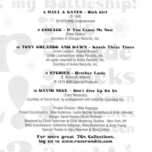 Various : 70 Number One Hits Of The 70s Volume 1 (CD, Comp)