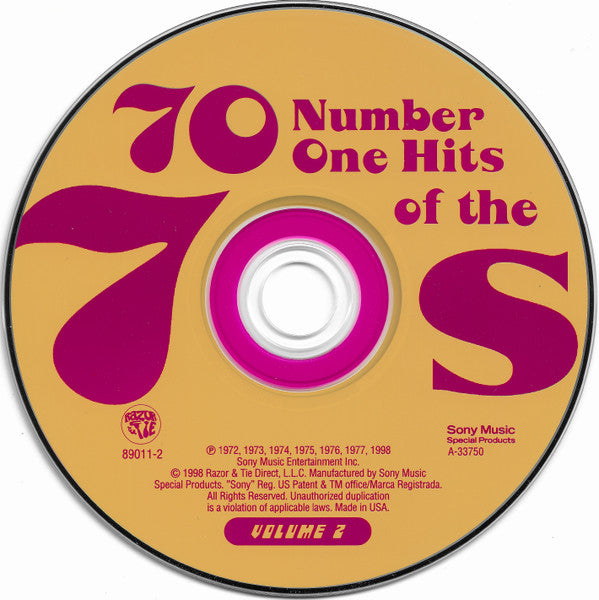 Various : 70 Number One Hits Of The 70s Volume 2 (CD, Comp)