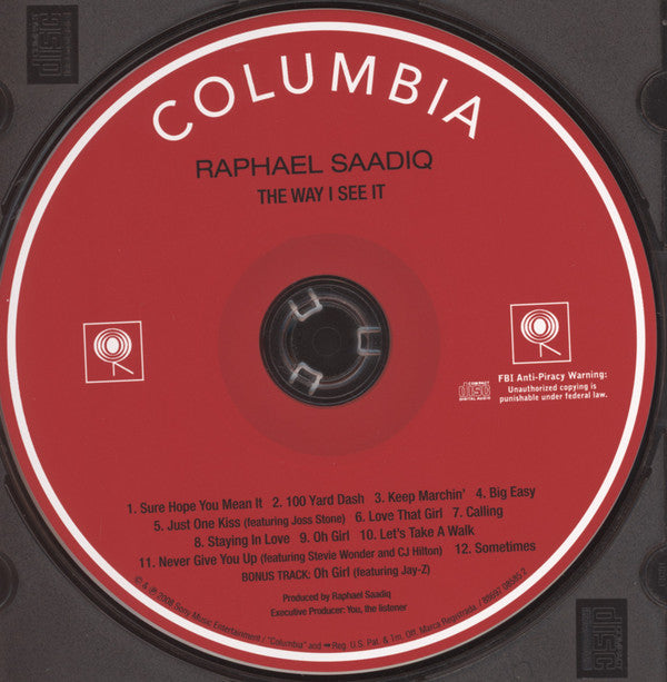 Raphael Saadiq : The Way I See It (CD, Album)