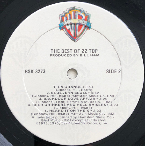 ZZ Top : The Best Of ZZ Top (LP, Comp, Club, RE, Car)