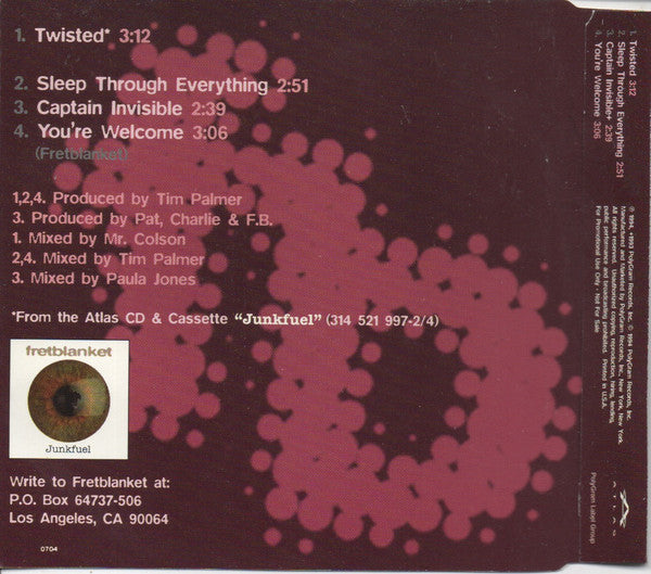 Fretblanket : Twisted (CD, Single, Promo)