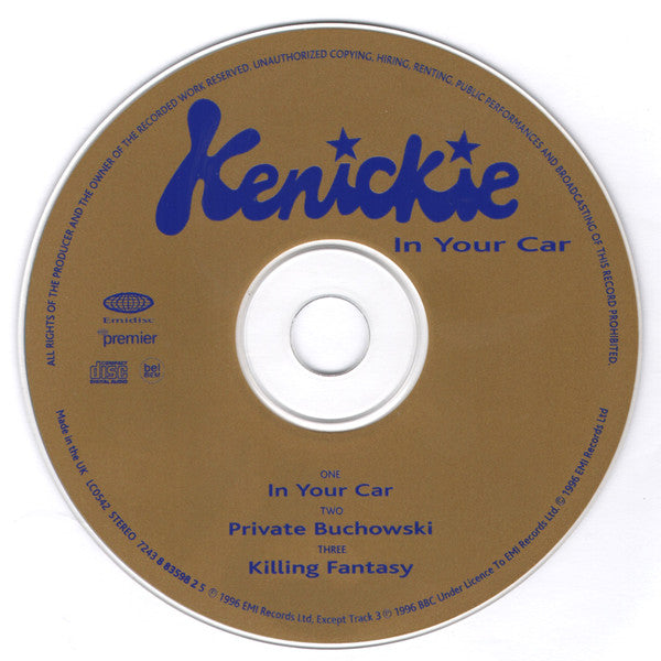 Kenickie : In Your Car (CD, Single, CD2)