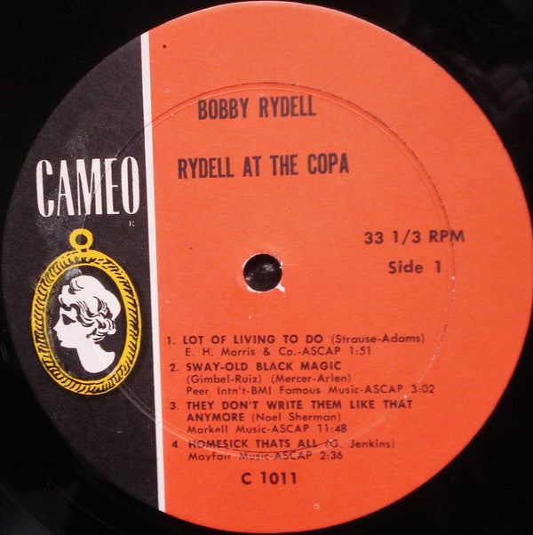 Bobby Rydell : Rydell At The Copa (LP, Album, Mono)