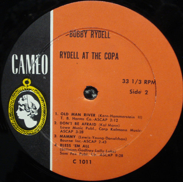 Bobby Rydell : Rydell At The Copa (LP, Album, Mono)