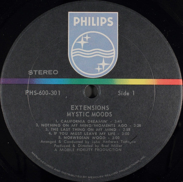 The Mystic Moods Orchestra : Extensions (LP, Album)