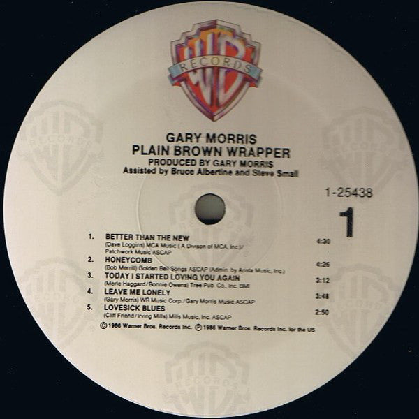 Gary Morris : Plain Brown Wrapper (LP, Album, Spe)