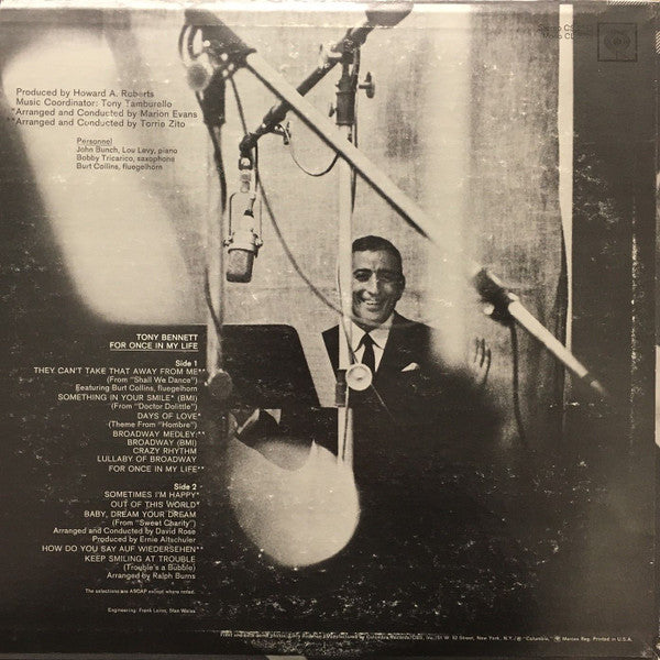 Tony Bennett : For Once In My Life (LP, Album)