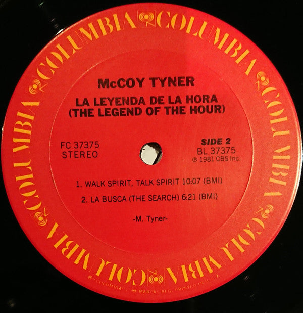 McCoy Tyner : La Leyenda De La Hora = The Legend Of The Hour (LP, Album, Ter)