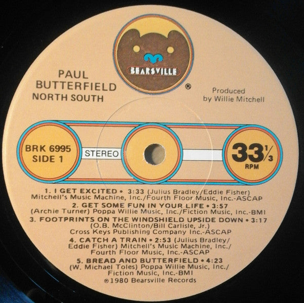 Paul Butterfield : North South (LP, Album, Los)