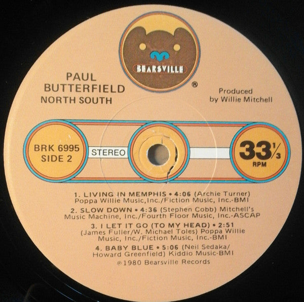 Paul Butterfield : North South (LP, Album, Los)