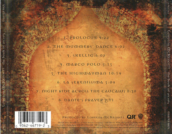 Loreena McKennitt : The Book Of Secrets (CD, Album, RE, Cin)