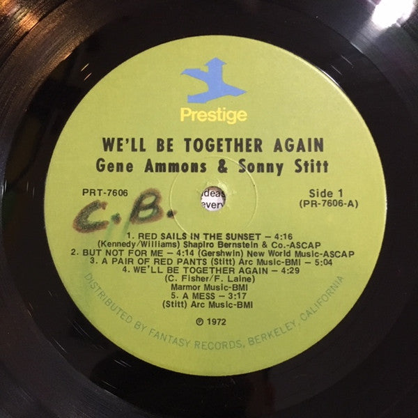 Gene Ammons / Sonny Stitt : We'll Be Together Again (LP, Album, RE)
