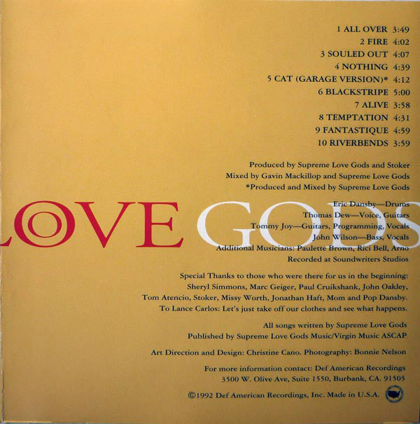Supreme Love Gods : Supreme Love Gods (CD, Album)