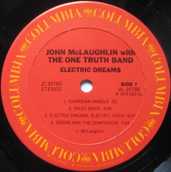 John McLaughlin With The One Truth Band : Electric Dreams (LP, Album)