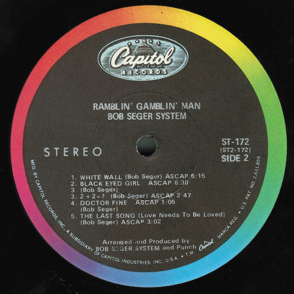 Bob Seger System : Ramblin' Gamblin' Man (LP, Album, Los)